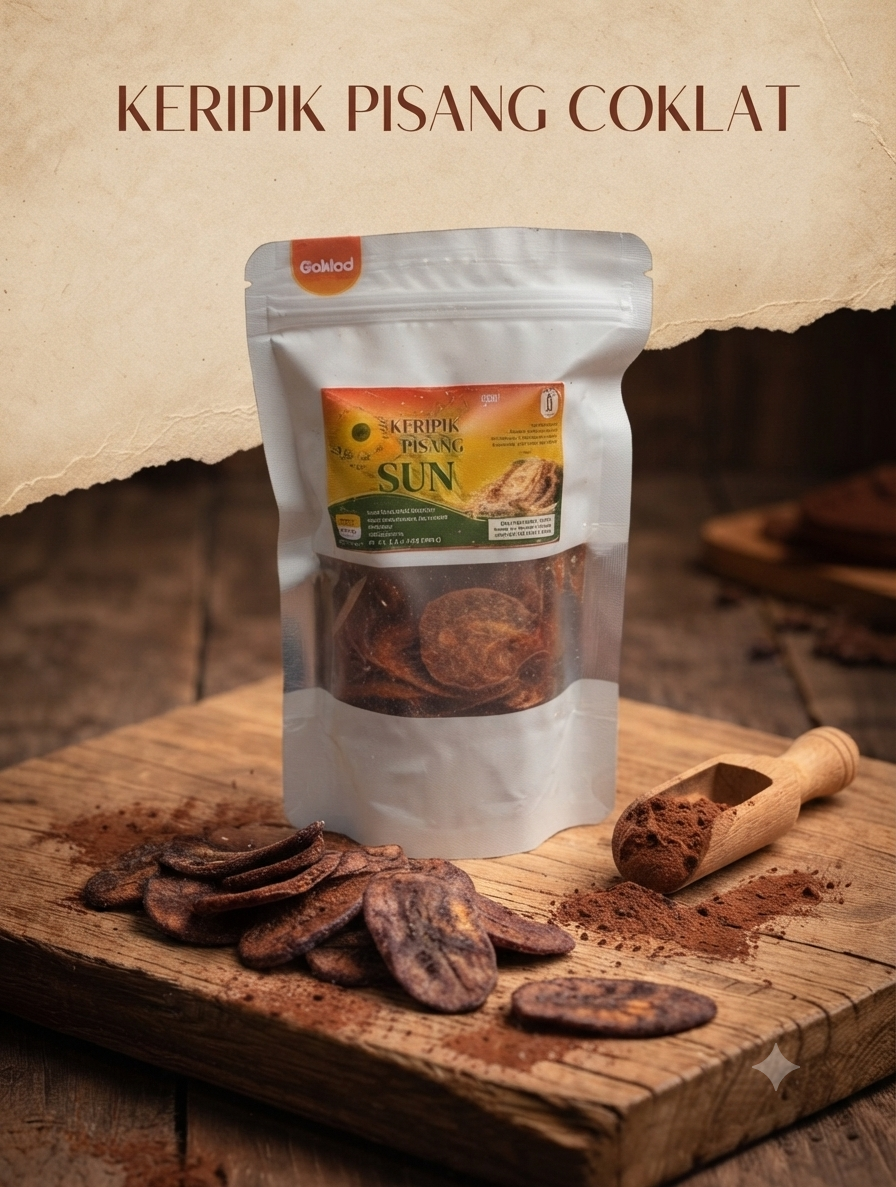 Keripik Pisang Cokelat